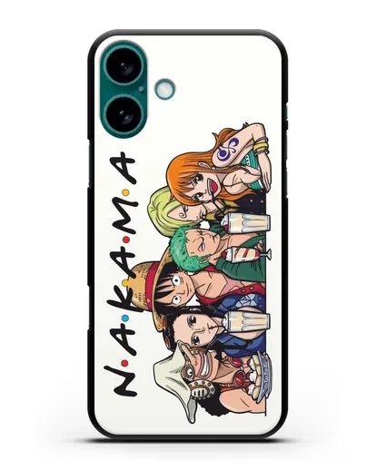Чехол аниме Ванпис (One Piece) Накама друзья силиконовый для iPhone 16 Plus