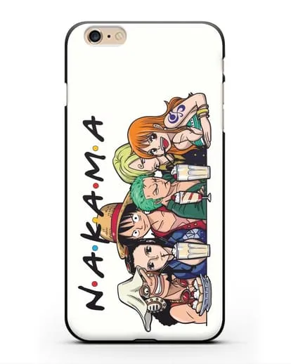 Чехол аниме Ванпис (One Piece) Накама друзья силиконовый для iPhone 6 Plus