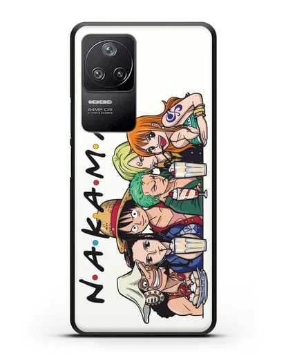 Чехол аниме Ванпис (One Piece) Накама друзья силиконовый для Xiaomi Poco F4