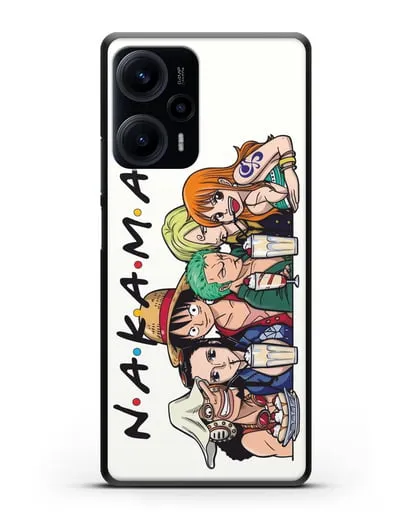 Чехол аниме Ванпис (One Piece) Накама друзья силиконовый для Xiaomi Poco F5