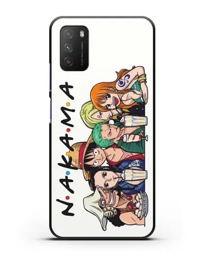 Чехол аниме Ванпис (One Piece) Накама друзья силиконовый для Xiaomi Poco M3