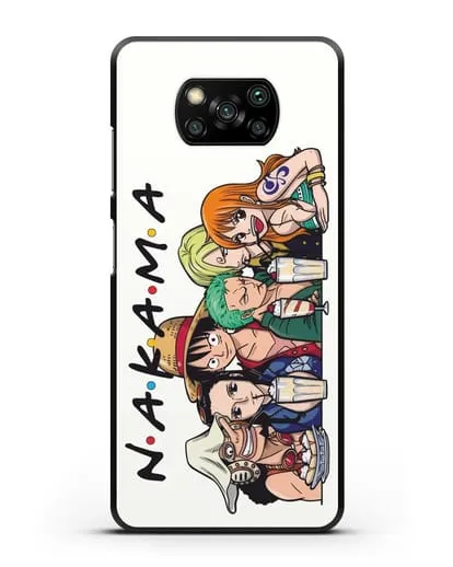 Чехол аниме Ванпис (One Piece) Накама друзья силиконовый для Xiaomi Poco X3 Pro