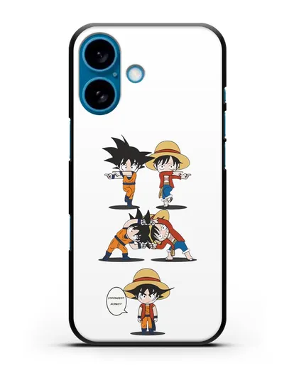 Чехол аниме Ванпис (One Piece) Гоку и Луффи силиконовый для iPhone 16