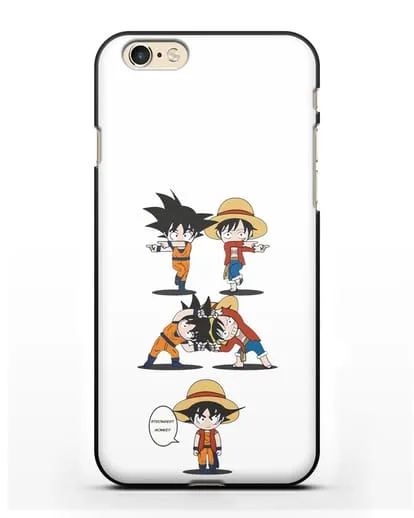 Чехол аниме Ванпис (One Piece) Гоку и Луффи силиконовый для iPhone 6s