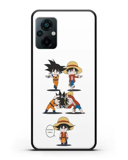 Чехол аниме Ванпис (One Piece) Гоку и Луффи силиконовый для Xiaomi Poco M5