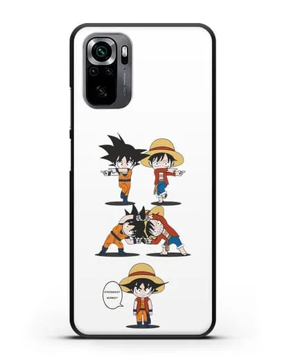 Чехол аниме Ванпис (One Piece) Гоку и Луффи силиконовый для Xiaomi Poco M5s