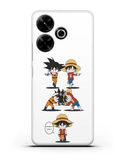 Чехол аниме Ванпис (One Piece) Гоку и Луффи силиконовый для Xiaomi Poco M6