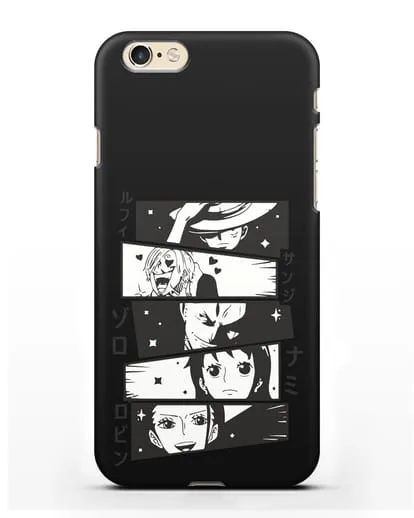 Чехол аниме Ванпис (One Piece) персонажи коллаж силиконовый для iPhone 6