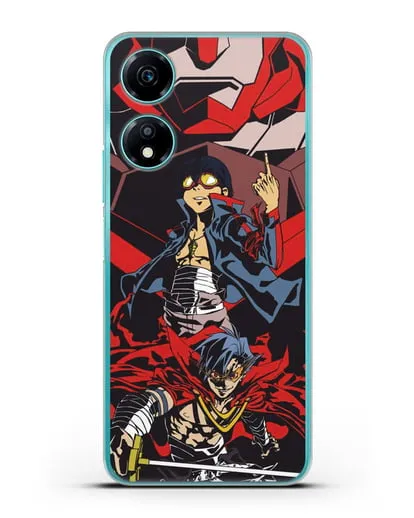 Чехол аниме Гуррен Лаганн (Gurren Lagann) Камина и Симон силиконовый для Honor X5 Plus