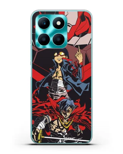 Чехол аниме Гуррен Лаганн (Gurren Lagann) Камина и Симон силиконовый для Honor X6a