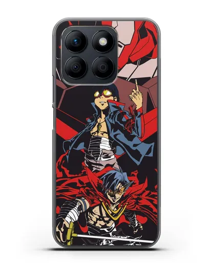 Чехол аниме Гуррен Лаганн (Gurren Lagann) Камина и Симон силиконовый для Honor X8b