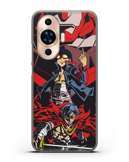 Чехол аниме Гуррен Лаганн (Gurren Lagann) Камина и Симон силиконовый для Huawei Nova 11