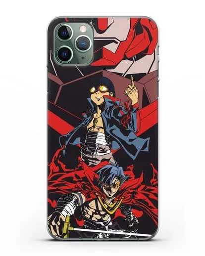 Чехол аниме Гуррен Лаганн (Gurren Lagann) Камина и Симон силиконовый для iPhone 11 Pro