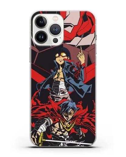 Чехол аниме Гуррен Лаганн (Gurren Lagann) Камина и Симон силиконовый для iPhone 13 Pro Max