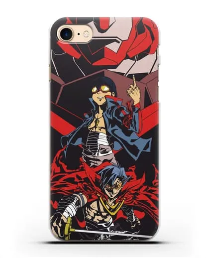 Чехол аниме Гуррен Лаганн (Gurren Lagann) Камина и Симон силиконовый для iPhone 8