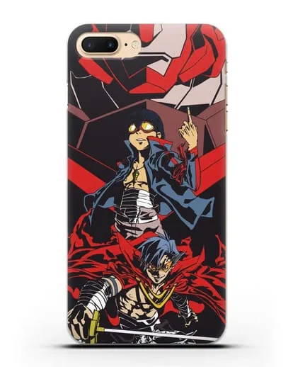 Чехол аниме Гуррен Лаганн (Gurren Lagann) Камина и Симон силиконовый для iPhone 7 Plus