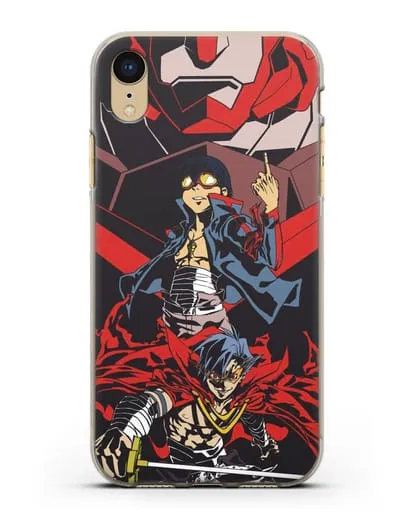 Чехол аниме Гуррен Лаганн (Gurren Lagann) Камина и Симон силиконовый для iPhone XR