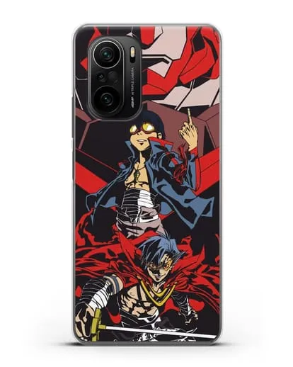 Чехол аниме Гуррен Лаганн (Gurren Lagann) Камина и Симон силиконовый для Xiaomi Poco F3 Pro