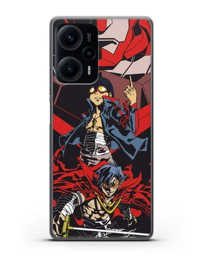 Чехол аниме Гуррен Лаганн (Gurren Lagann) Камина и Симон силиконовый для Xiaomi Poco F5