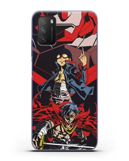 Чехол аниме Гуррен Лаганн (Gurren Lagann) Камина и Симон силиконовый для Xiaomi Poco M3