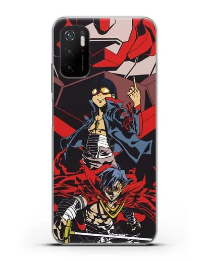 Чехол аниме Гуррен Лаганн (Gurren Lagann) Камина и Симон силиконовый для Xiaomi Poco M3 Pro