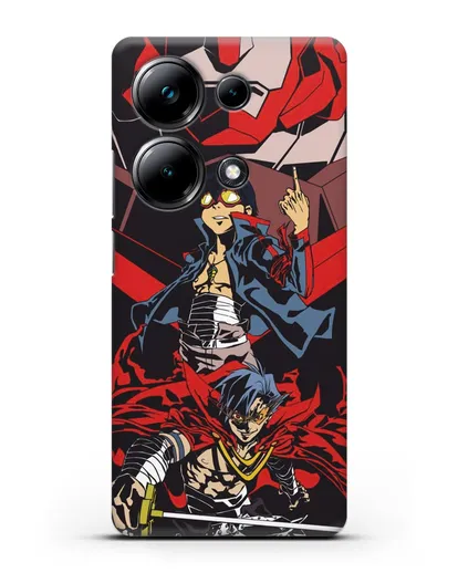 Чехол аниме Гуррен Лаганн (Gurren Lagann) Камина и Симон силиконовый для Xiaomi Poco M6 Pro