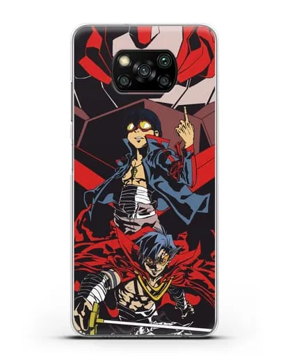 Чехол аниме Гуррен Лаганн (Gurren Lagann) Камина и Симон силиконовый для Xiaomi Poco X3 Pro