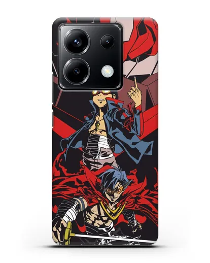 Чехол аниме Гуррен Лаганн (Gurren Lagann) Камина и Симон силиконовый для Xiaomi Poco X6