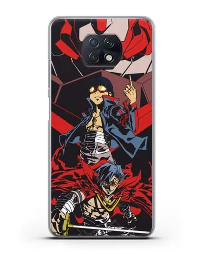 Чехол аниме Гуррен Лаганн (Gurren Lagann) Камина и Симон силиконовый для Xiaomi Redmi Note 9T