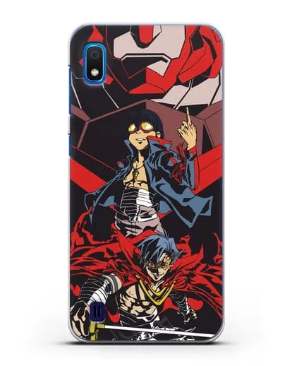 Чехол аниме Гуррен Лаганн (Gurren Lagann) Камина и Симон силиконовый для Samsung Galaxy A10 [SM-A105F]