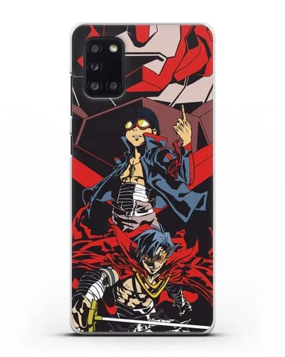 Чехол аниме Гуррен Лаганн (Gurren Lagann) Камина и Симон силиконовый для Samsung Galaxy A31 [SM-A315F]