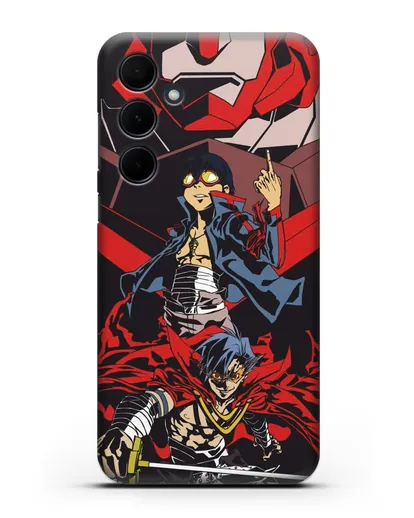 Чехол аниме Гуррен Лаганн (Gurren Lagann) Камина и Симон силиконовый для Samsung Galaxy A55 [SM-A556]