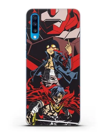 Чехол аниме Гуррен Лаганн (Gurren Lagann) Камина и Симон силиконовый для Samsung Galaxy A70 [SM-A705F]