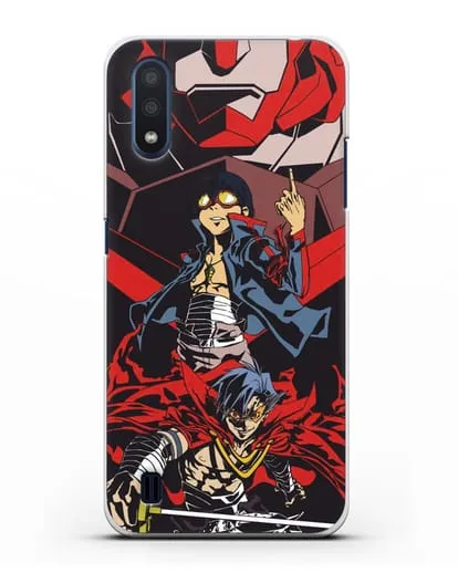 Чехол аниме Гуррен Лаганн (Gurren Lagann) Камина и Симон силиконовый для Samsung Galaxy M01 [SM-M015F]
