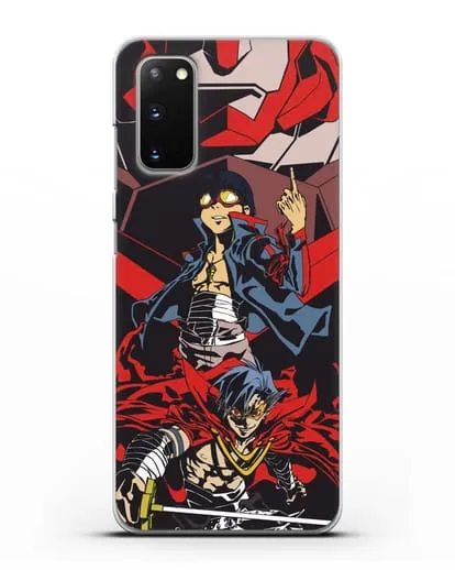 Чехол аниме Гуррен Лаганн (Gurren Lagann) Камина и Симон силиконовый для Samsung Galaxy S20 [SM-G980F]
