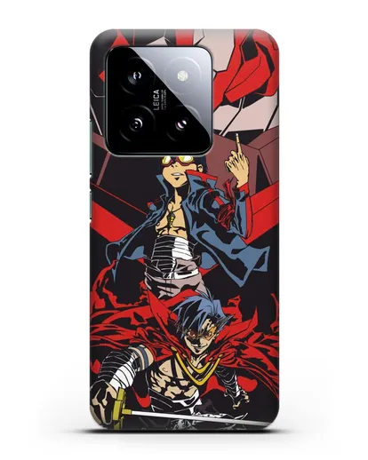 Чехол аниме Гуррен Лаганн (Gurren Lagann) Камина и Симон силиконовый для Xiaomi 14