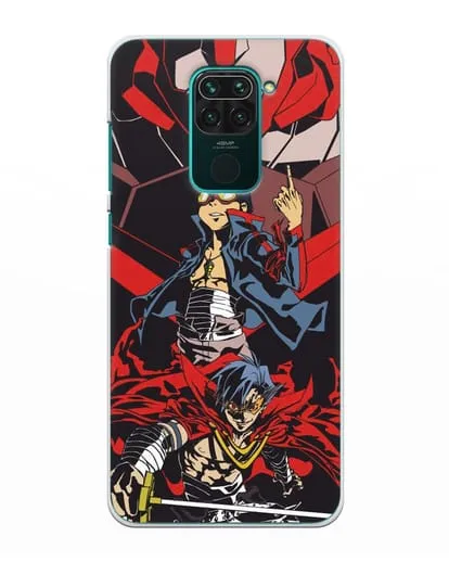 Чехол аниме Гуррен Лаганн (Gurren Lagann) Камина и Симон силиконовый для Xiaomi Redmi Note 9