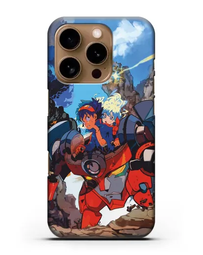 Чехол аниме Гуррен лаганн (Gurren Lagann) робот Симона картинка силиконовый для iPhone 16 Pro