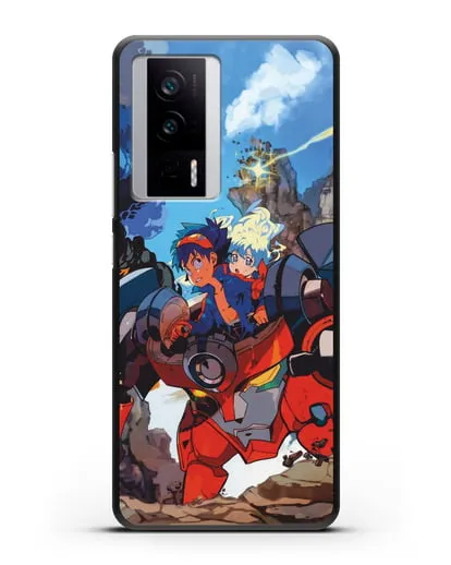 Чехол аниме Гуррен лаганн (Gurren Lagann) робот Симона картинка силиконовый для Xiaomi Poco F5 Pro