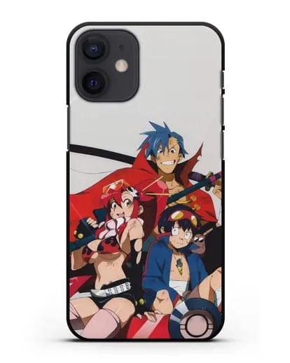 Чехол аниме Гуррен лаганн (Gurren Lagann) обложка аниме силиконовый для iPhone 12 mini