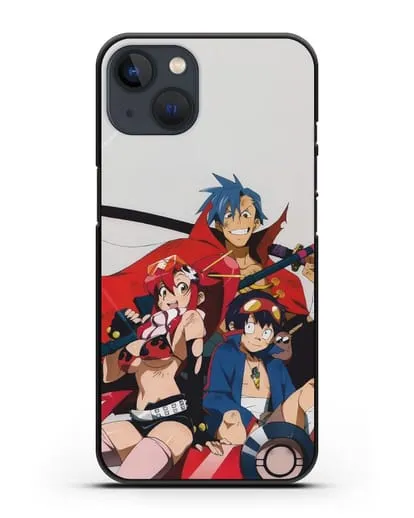 Чехол аниме Гуррен лаганн (Gurren Lagann) обложка аниме силиконовый для iPhone 13 Mini