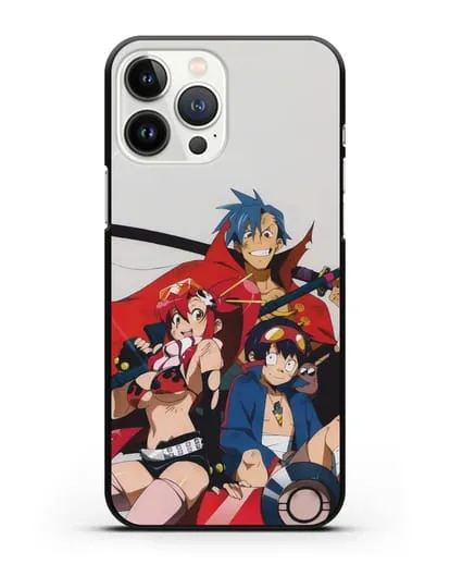 Чехол аниме Гуррен лаганн (Gurren Lagann) обложка аниме силиконовый для iPhone 13 Pro Max