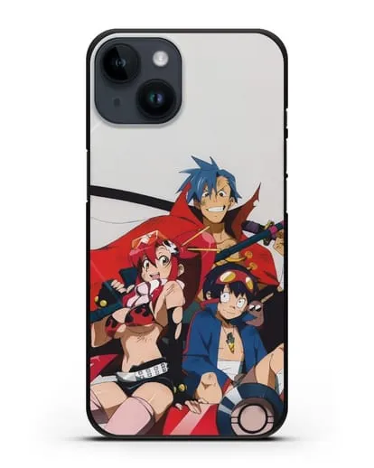 Чехол аниме Гуррен лаганн (Gurren Lagann) обложка аниме силиконовый для iPhone 14