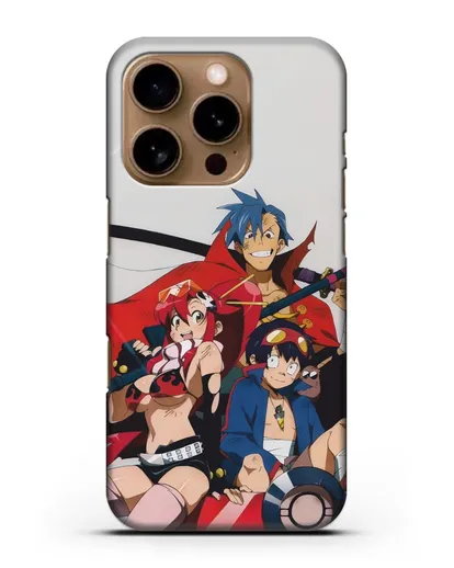 Чехол аниме Гуррен лаганн (Gurren Lagann) обложка аниме силиконовый для iPhone 16 Pro