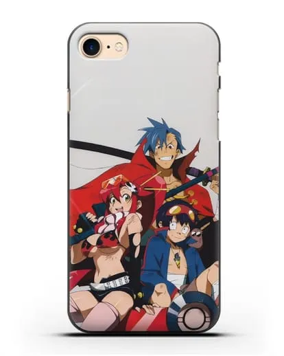 Чехол аниме Гуррен лаганн (Gurren Lagann) обложка аниме силиконовый для iPhone 8