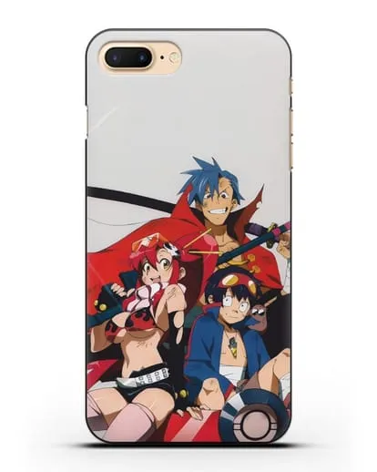 Чехол аниме Гуррен лаганн (Gurren Lagann) обложка аниме силиконовый для iPhone 7 Plus