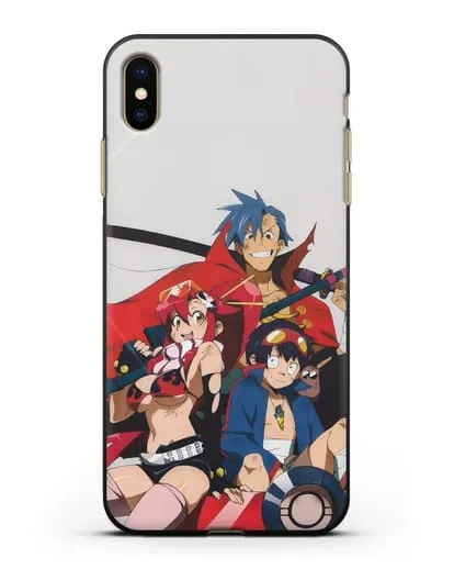 Чехол аниме Гуррен лаганн (Gurren Lagann) обложка аниме силиконовый для iPhone XS Max