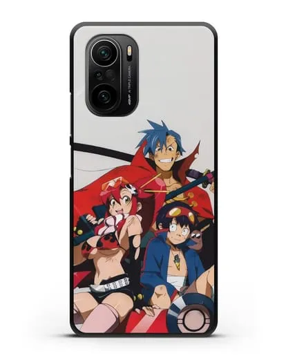 Чехол аниме Гуррен лаганн (Gurren Lagann) обложка аниме силиконовый для Xiaomi Poco F3