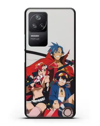 Чехол аниме Гуррен лаганн (Gurren Lagann) обложка аниме силиконовый для Xiaomi Poco F4