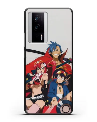 Чехол аниме Гуррен лаганн (Gurren Lagann) обложка аниме силиконовый для Xiaomi Poco F5 Pro